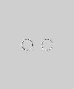 CLASSICS Earrings Small Silver Hoops - 8mm