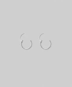 CLASSICS Earrings Small Silver Hoops - 8mm