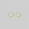 End Of Line 9K Gold Hoops - 11mm