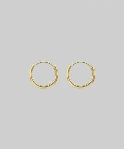 End Of Line 9K Gold Hoops - 11mm