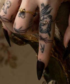 CLASSICS SURVIVAL. Symbolic Barbed Wire Ring - Gold Rings