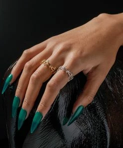 SS22 BEYOND. Barbed Wire Ring - Gold Rings