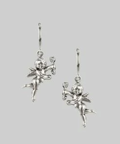 CLASSICS DAY DREAMER. Cherub Hoop Earrings - Silver