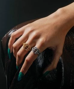 SS22 Rings The Supreme Heart Chain Ring - Silver