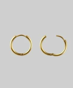 CLASSICS MERCY. Sword Hoop Earrings - Gold