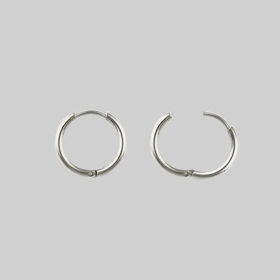 CLASSICS MERCY. Sword Hoop Earrings - Silver 3 CLASSICS MERCY. Sword Hoop Earrings - Silver