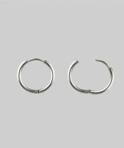 CLASSICS AYSU. Mini Moon Hoop Earrings - Silver