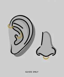 CLASSICS NEBULA. Opal Silver Clicker Ring - Septum