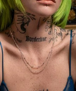 CLASSICS PURITY. Delicate Double Chain Necklace - Silver Necklaces & Chains