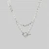CLASSICS ETERNAL. Double Wrap T-Bar Necklace - Silver Necklaces & Chains