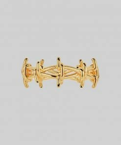 SS22 BEYOND. Barbed Wire Ring - Gold Rings