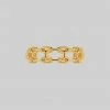 SS22 Rings RESOLUTE. Double Chunky Chain Ring - Gold
