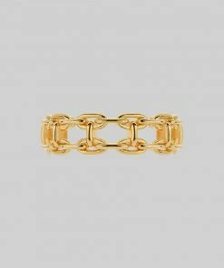 SS22 Rings RESOLUTE. Double Chunky Chain Ring - Gold