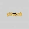 SS22 REVIVAL. Thorn Band Ring - Gold