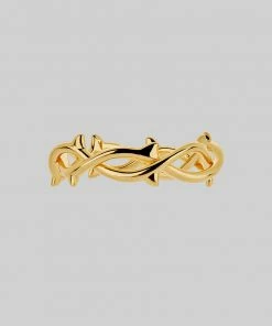 SS22 REVIVAL. Thorn Band Ring - Gold