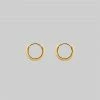 CLASSICS Simple Gold Clicker Hoop Earrings - 12mm