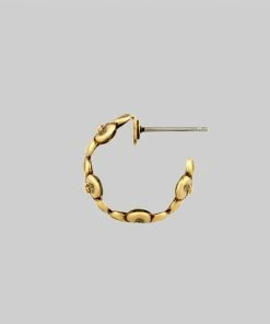 CLASSICS PURITY. Daisy Chain Hoop Earrings - Gold