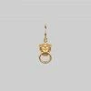 CLASSICS MINI ANWAR. Lion Knocker Hoop Earrings - Gold