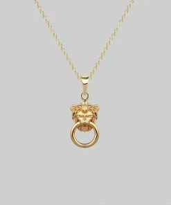 CLASSICS Necklaces & Chains MINI ANWAR. Lion Knocker Necklace - Gold