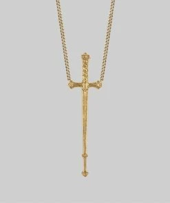 regalrose outlet shop 3 CLASSICS MERCY. Sword Necklace - Gold