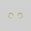 CLASSICS TWILIGHT. Moon Crescent & Star Earrings - Gold