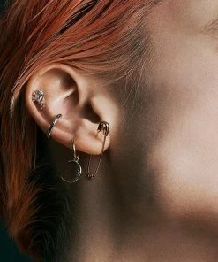 CLASSICS ELIN. Sun & Moon Hoop Earrings - Gold