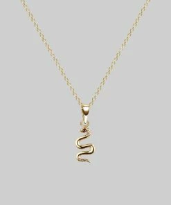 CLASSICS Necklaces & Chains DIVINITY. Garnet Snake Gold Necklace