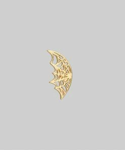 CLASSICS NARCISSA. Gold Web Stud Earring - Helix