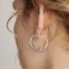 AW21 ATONE. Gothic Window Hoop Earrings - Silver