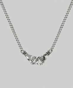 CLASSICS UNITY. Linking Hands Necklace - Silver