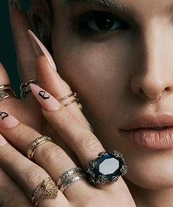 CLASSICS UTOPIA. Silver & Labradorite Roses Ring