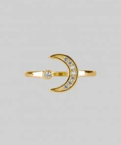 CLASSICS Rings INDU. Moon & Star Gold Ring