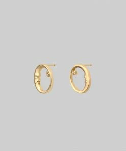 CLASSICS TWILIGHT. Moon Crescent & Star Earrings - Gold