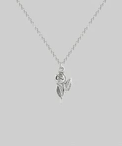 CLASSICS Necklaces & Chains REVOLT. Rose Charm Sterling Silver Necklace