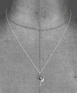 CLASSICS Necklaces & Chains REVOLT. Rose Charm Sterling Silver Necklace