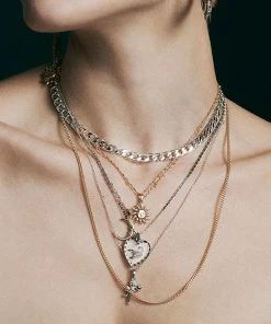 CLASSICS Cupid & Psyche Lovers Layering Necklace - Gold Necklaces & Chains