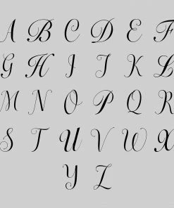 CLASSICS Regalrose Classics DARK GARDEN. Ornate Initial Ring (A - M)