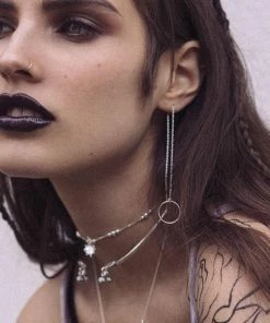 End Of Line Earrings LENA. Cartilage Ear Thread