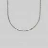 SS22 Necklaces & Chains HONEY. Simple Herringbone Layering Chain - Silver