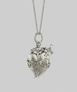 CLASSICS INFERNO. Sacred Heart Necklace - Silver