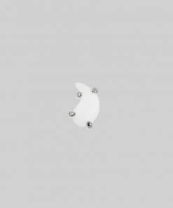 SS22 Yin & Yang Gemstone Stud Earring - Silver Earrings