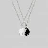 SS22 Necklaces & Chains Yin & Yang Gemstone Necklaces - Silver