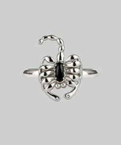 CLASSICS VELES. Scorpion Onyx Ring - Silver Rings