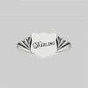 CLASSICS Rings DARLING. Shield Signet Ring - Silver