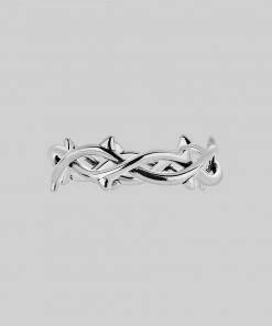 SS22 REVIVAL. Thorn Band Ring - Silver