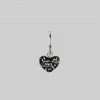 CLASSICS MEMENTO MORI. Heart Hoop Earrings - Silver