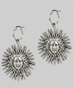 End Of Line SOL INVICTUS. Sun Goddess Earrings - Silver