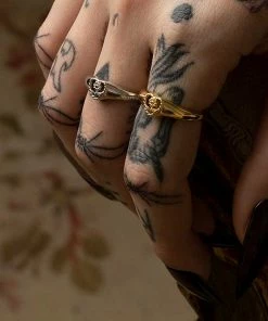 CLASSICS APRIL. Sunflower Heart Ring - Gold Rings