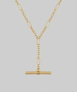 End Of Line Necklaces & Chains The T-Bar Chain - Gold