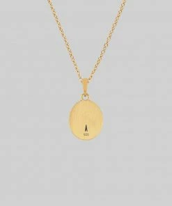CLASSICS TILL DEATH. Promise Medallion Pendant Necklace - Gold